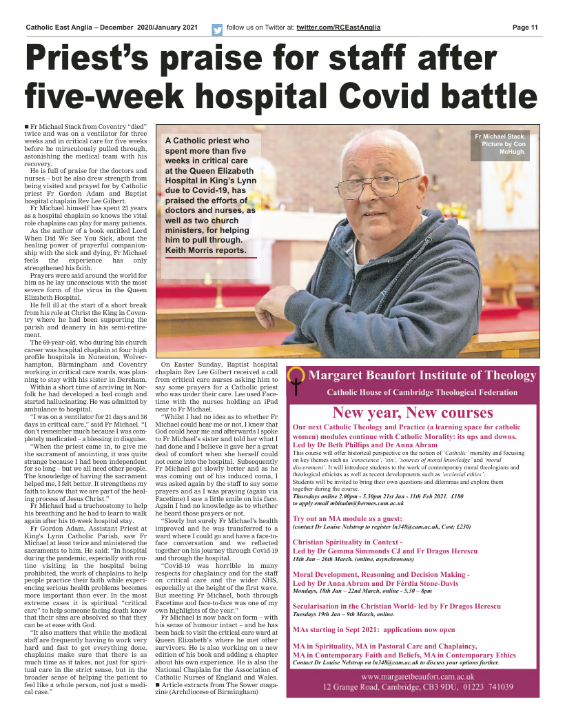 Dec 2020 edition of the Catholic East Anglia