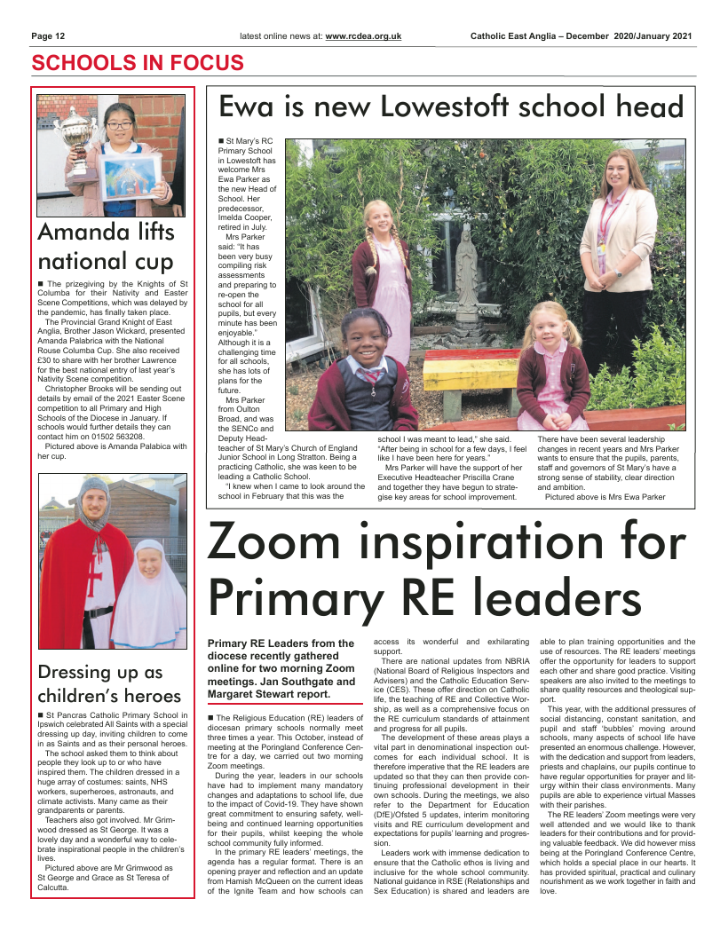 Dec 2020 edition of the Catholic East Anglia