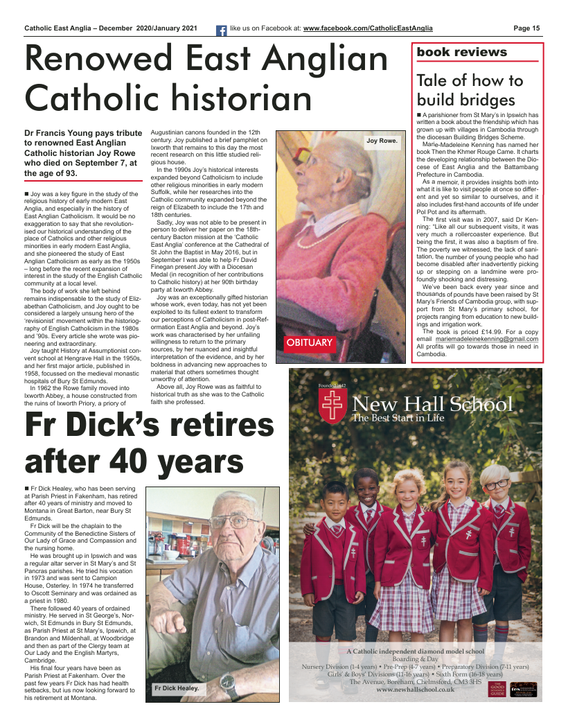 Dec 2020 edition of the Catholic East Anglia