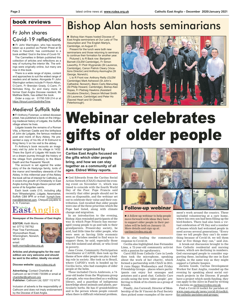 Dec 2020 edition of the Catholic East Anglia