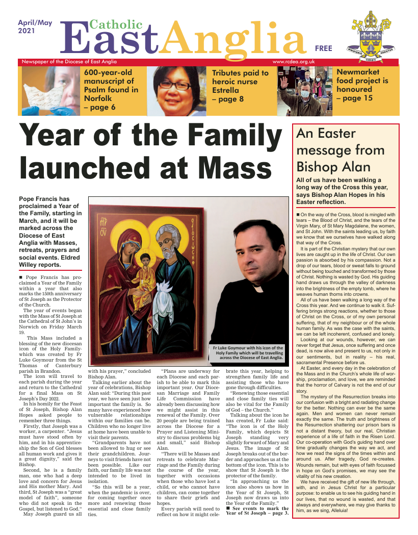 Apr 2021 edition of the Catholic East Anglia