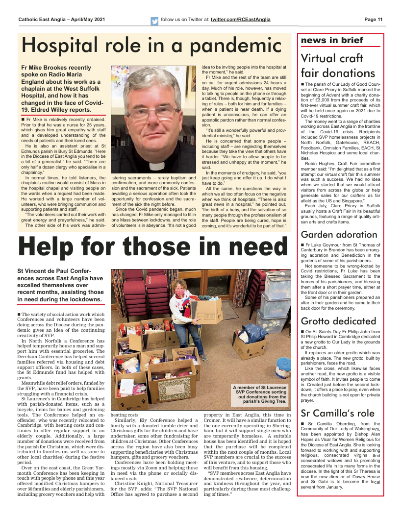 Apr 2021 edition of the Catholic East Anglia