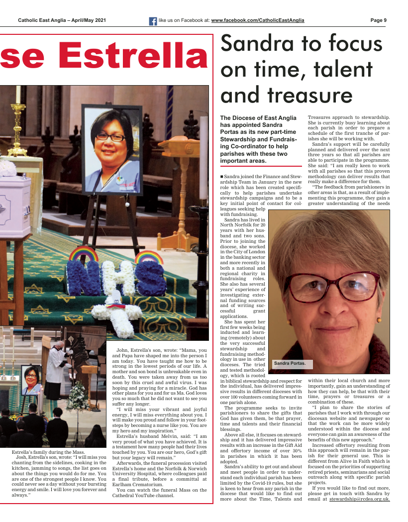 Apr 2021 edition of the Catholic East Anglia