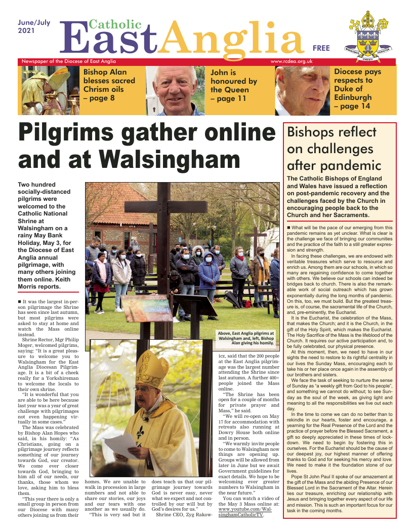 Jun 2021 edition of the Catholic East Anglia