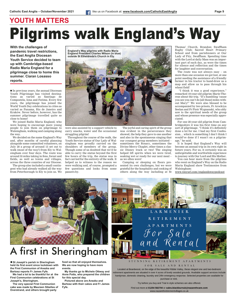 Sep/Oct 2021 edition of the Catholic East Anglia