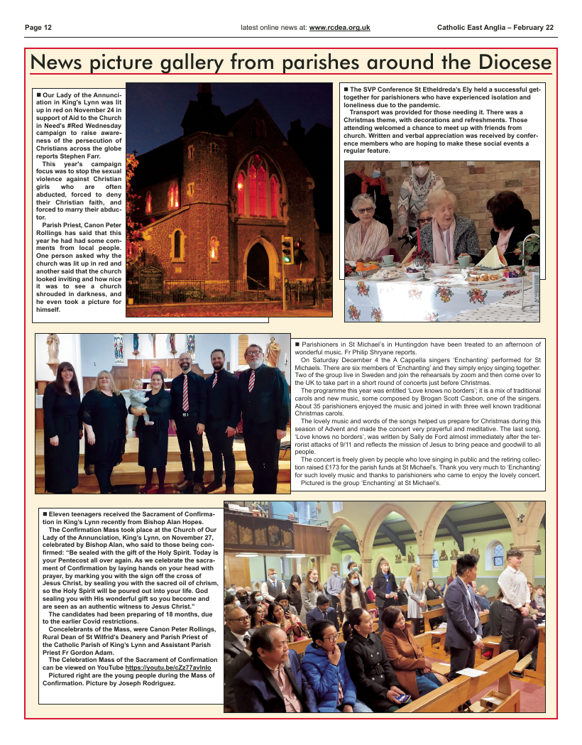 Feb 2022 edition of the Catholic East Anglia