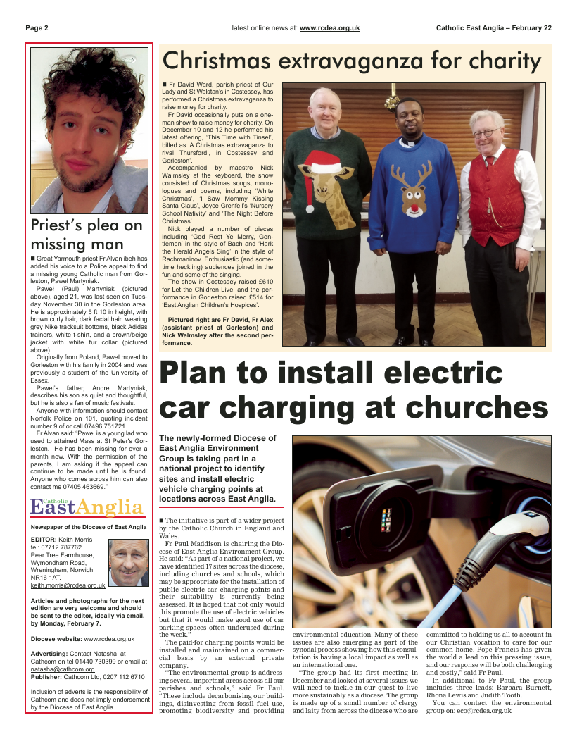 Feb 2022 edition of the Catholic East Anglia