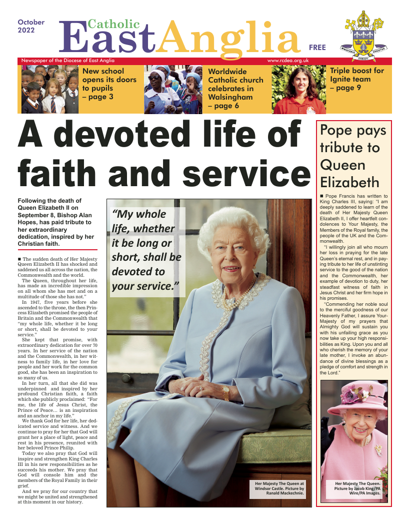 Oct 2022 edition of the Catholic East Anglia