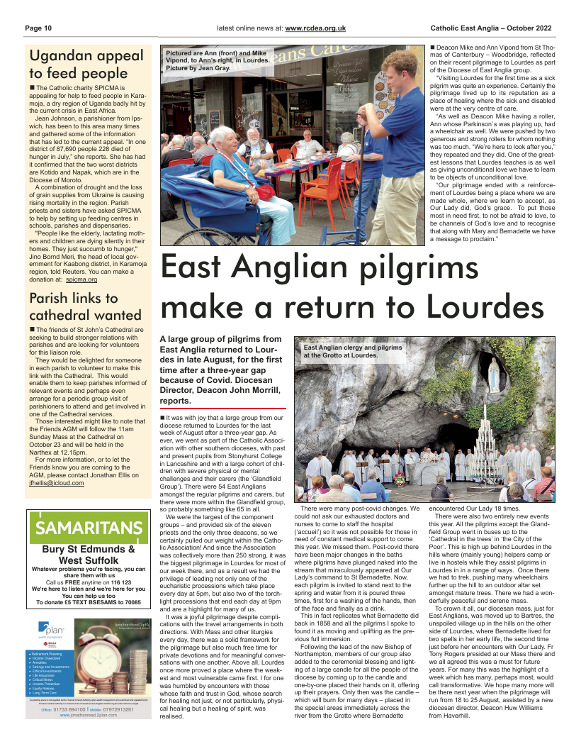 Oct 2022 edition of the Catholic East Anglia