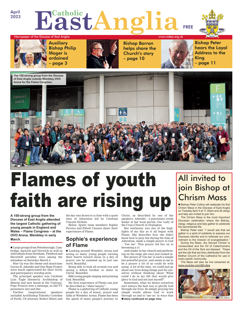 Apr 2023 edition of the Catholic East Anglia