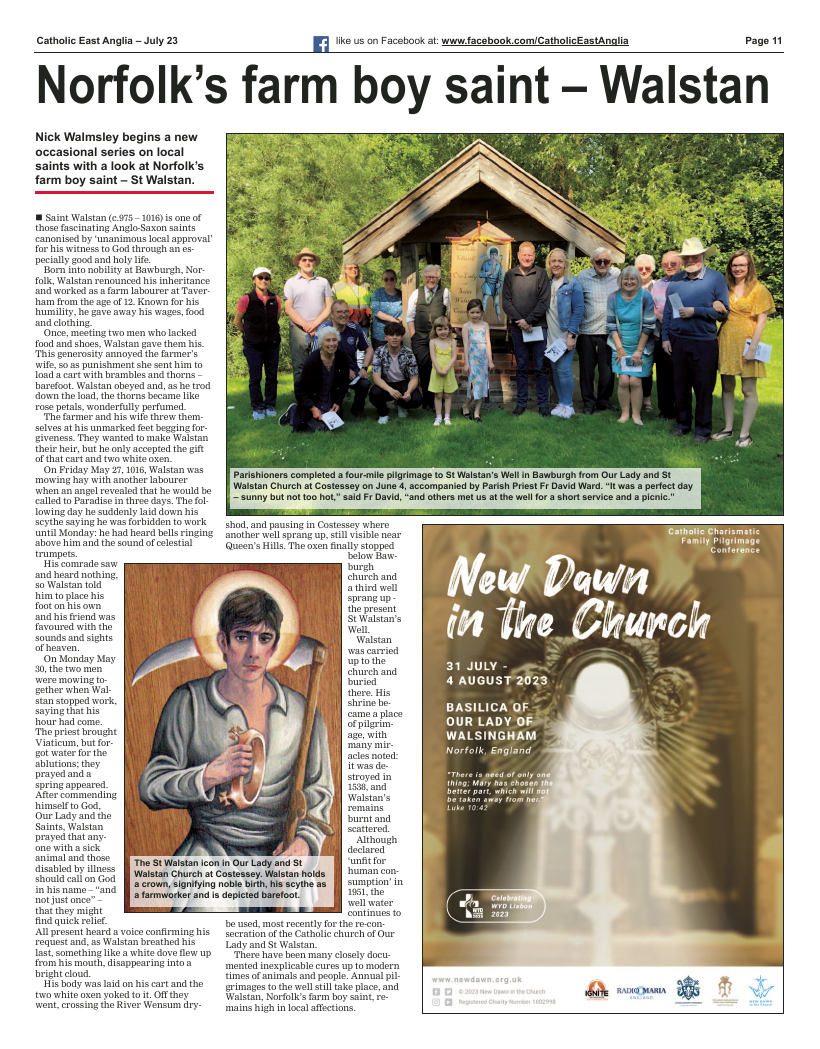 July 2023 edition of the Catholic East Anglia