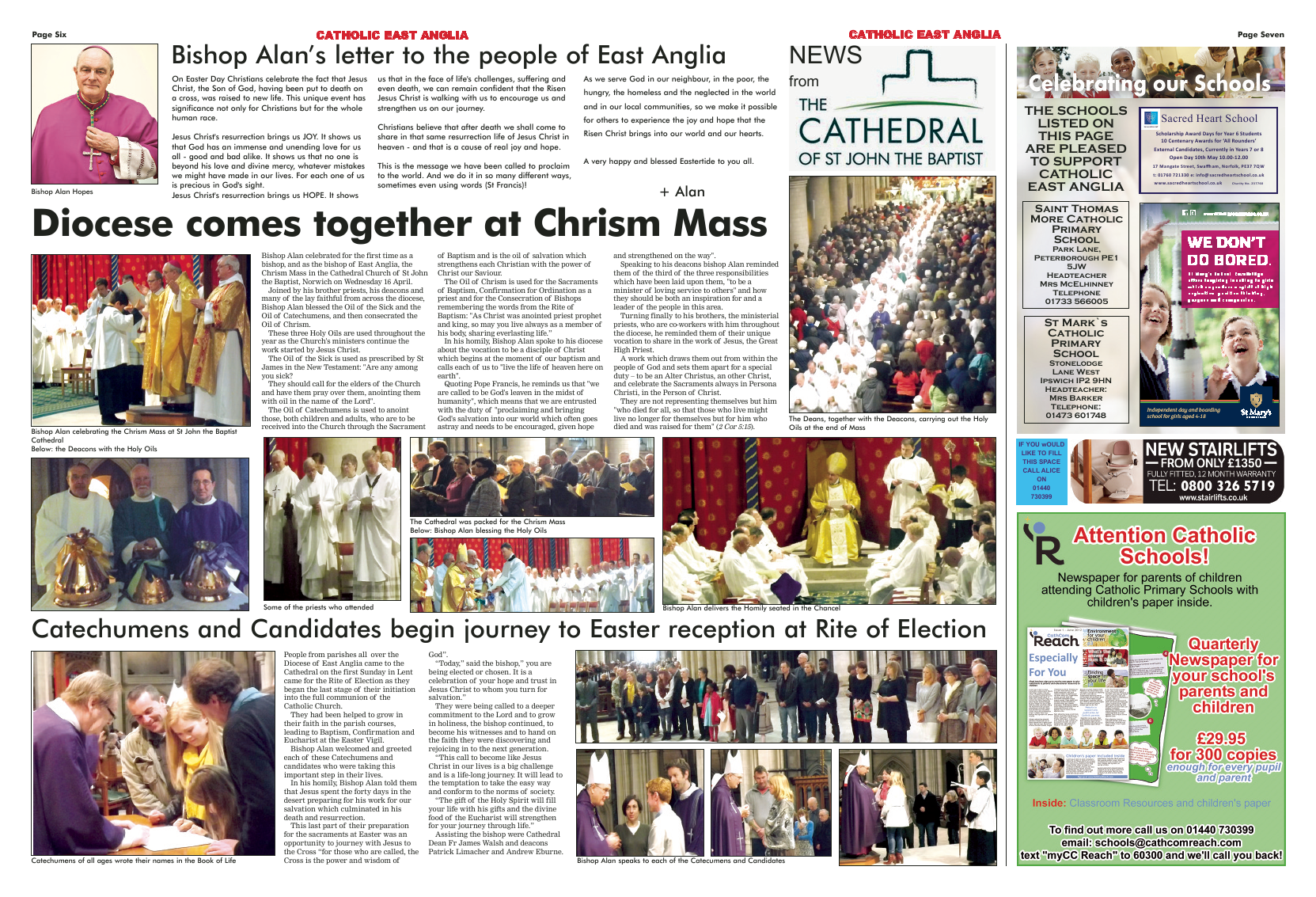 May 2014 edition of the Catholic East Anglia