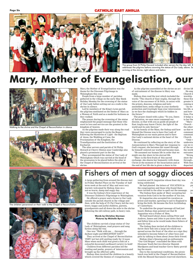 July 2014 edition of the Catholic East Anglia