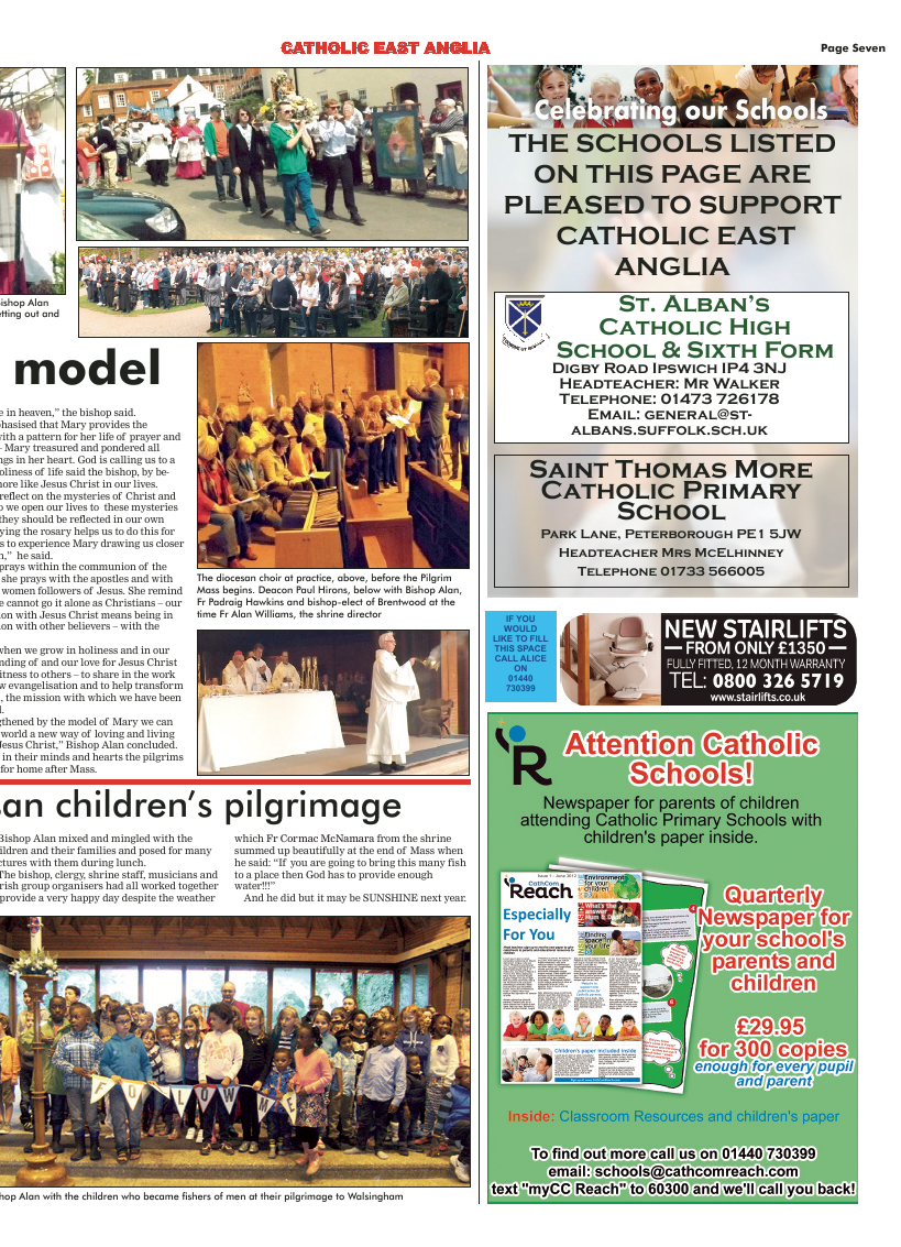 July 2014 edition of the Catholic East Anglia