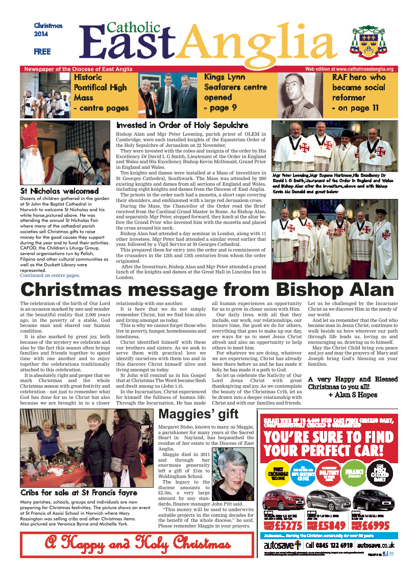 Jan 2015 edition of the Catholic East Anglia