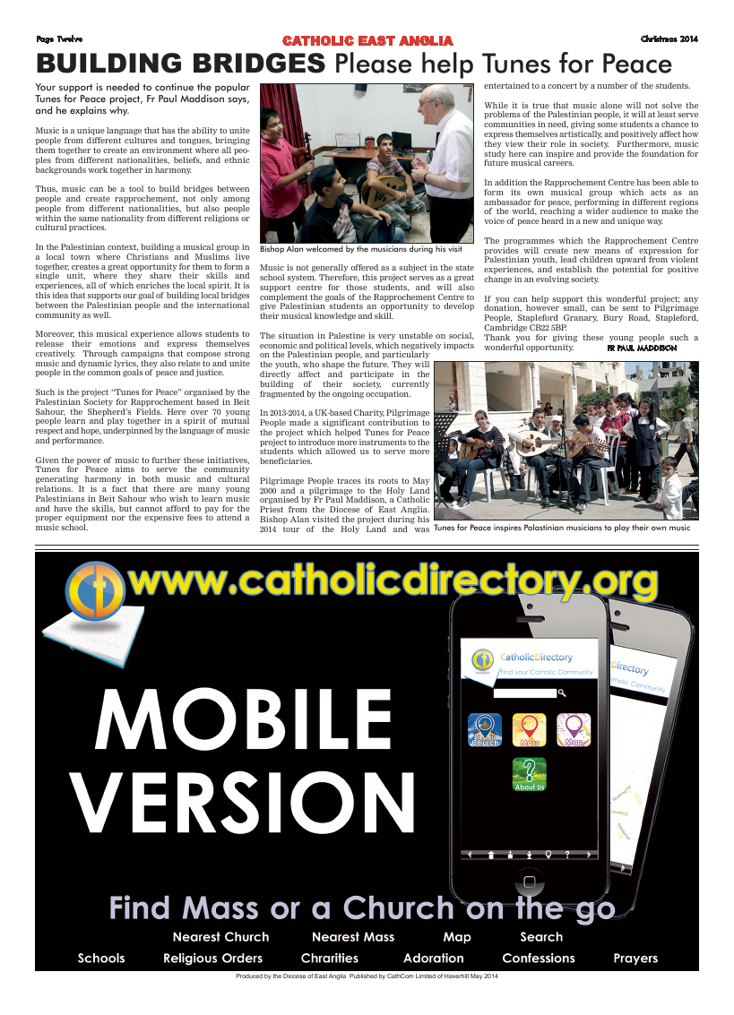 Jan 2015 edition of the Catholic East Anglia