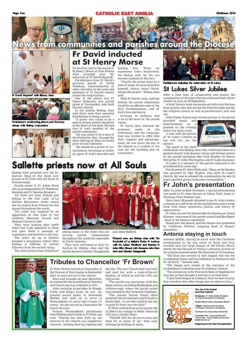 Jan 2015 edition of the Catholic East Anglia