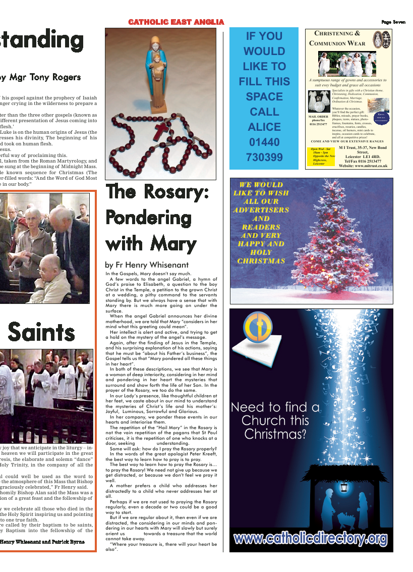 Jan 2015 edition of the Catholic East Anglia