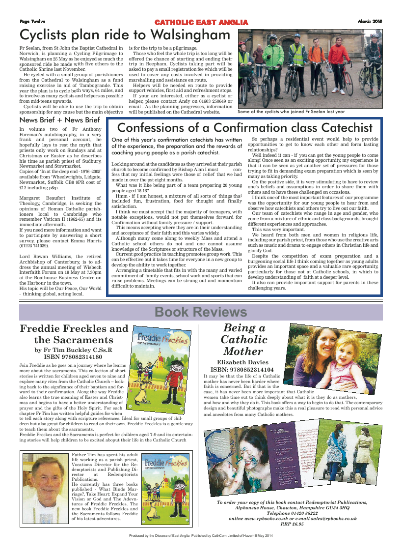 Mar 2015 edition of the Catholic East Anglia