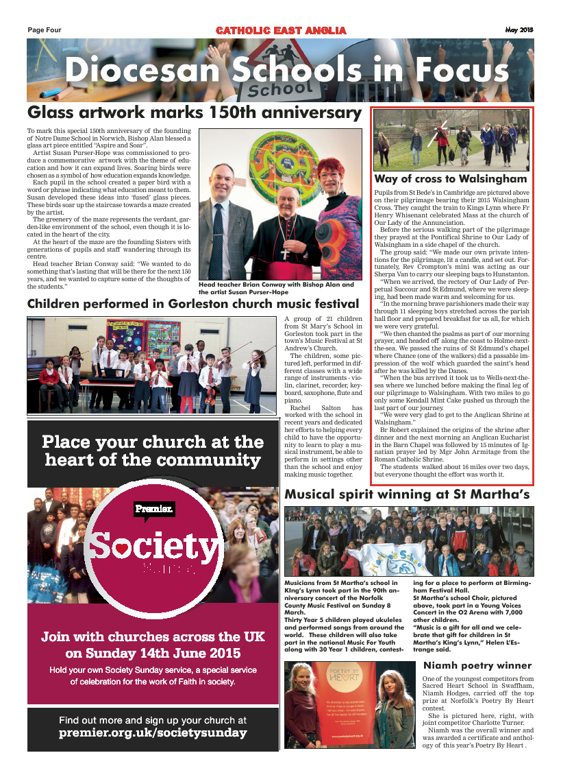 May 2015 edition of the Catholic East Anglia