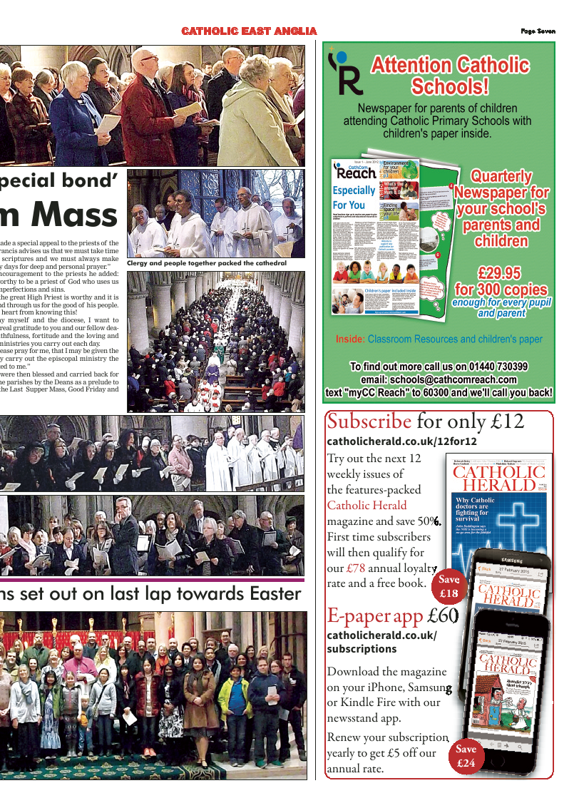 May 2015 edition of the Catholic East Anglia