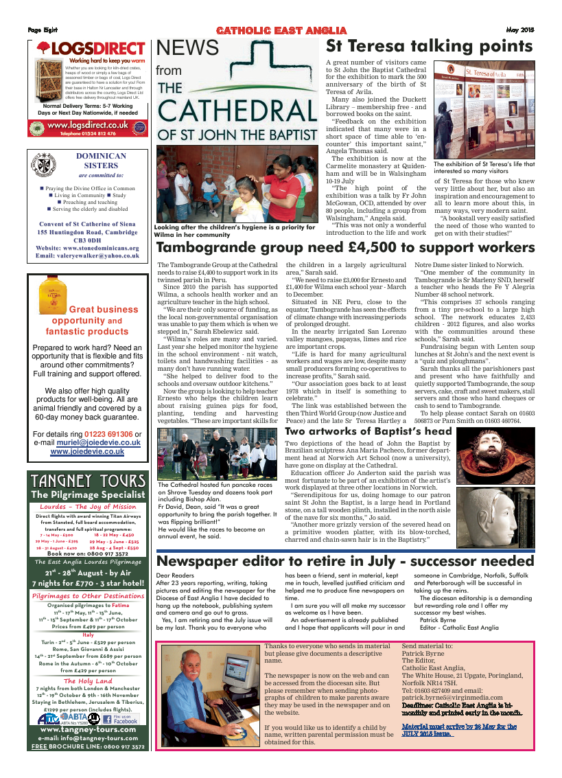 May 2015 edition of the Catholic East Anglia