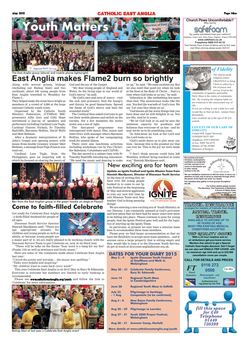 May 2015 edition of the Catholic East Anglia