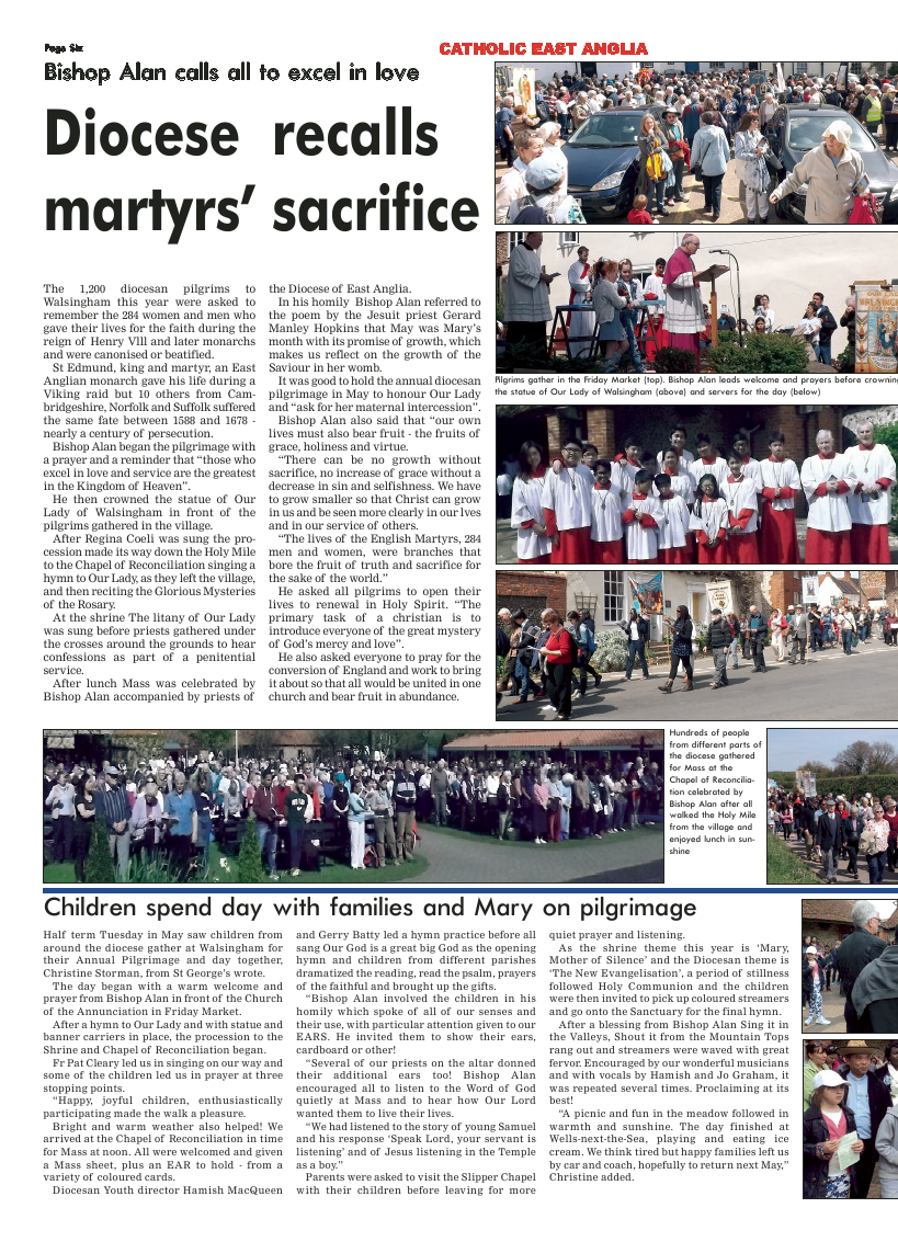 July 2015 edition of the Catholic East Anglia