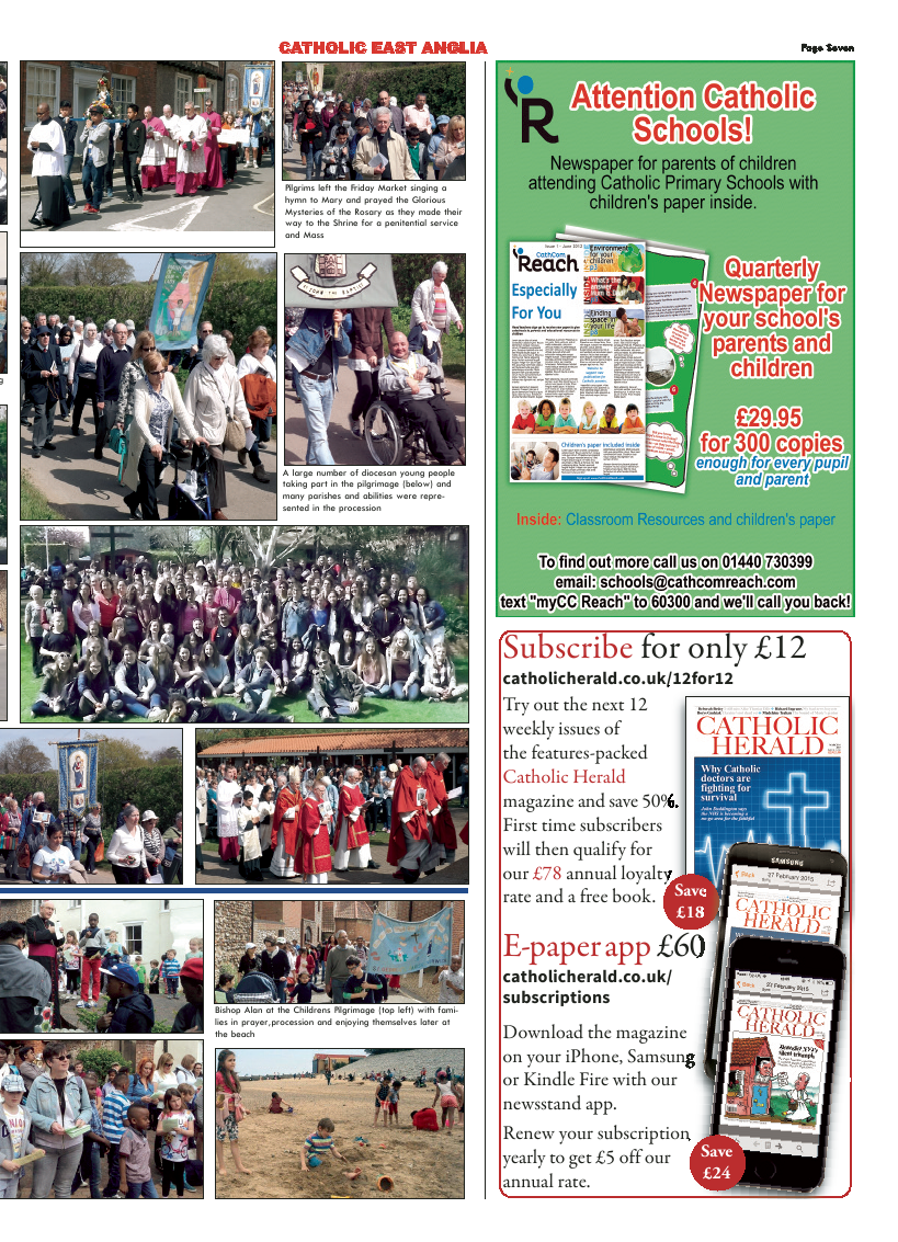 July 2015 edition of the Catholic East Anglia