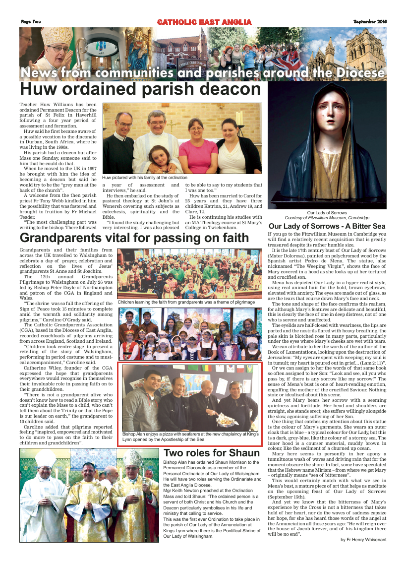 Sept 2015 edition of the Catholic East Anglia