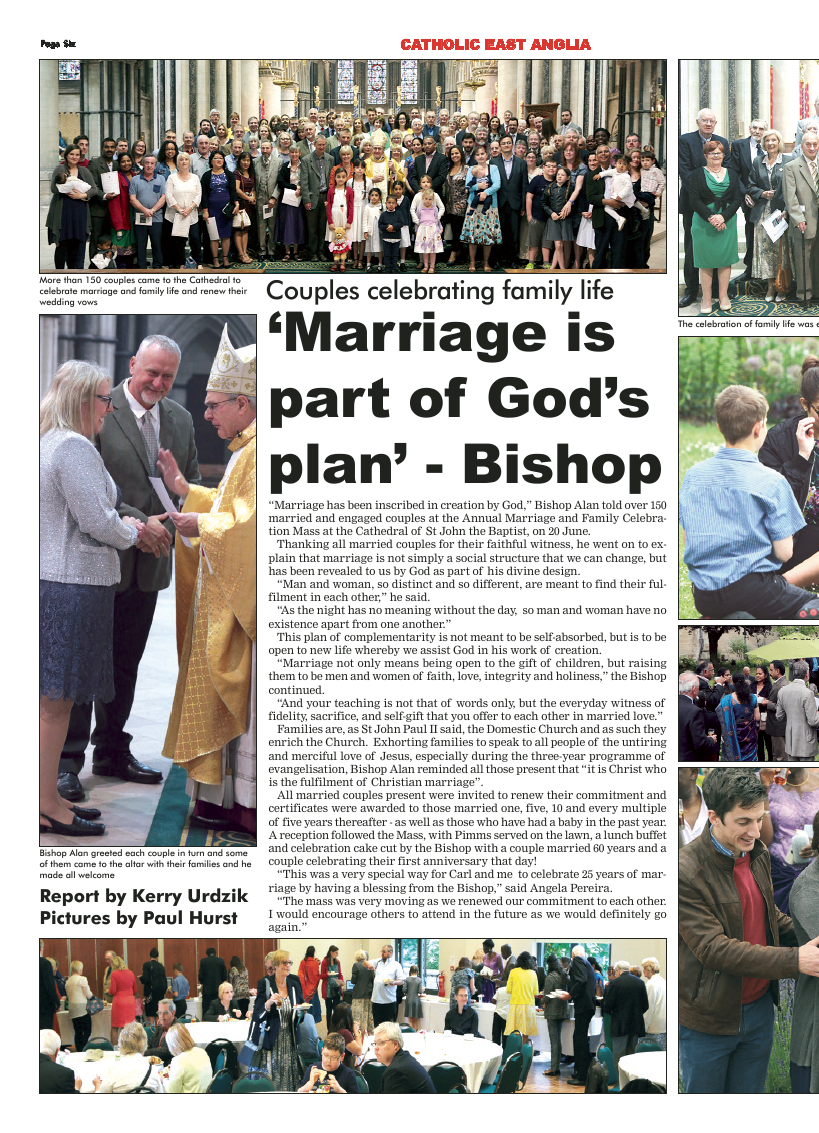 Sept 2015 edition of the Catholic East Anglia