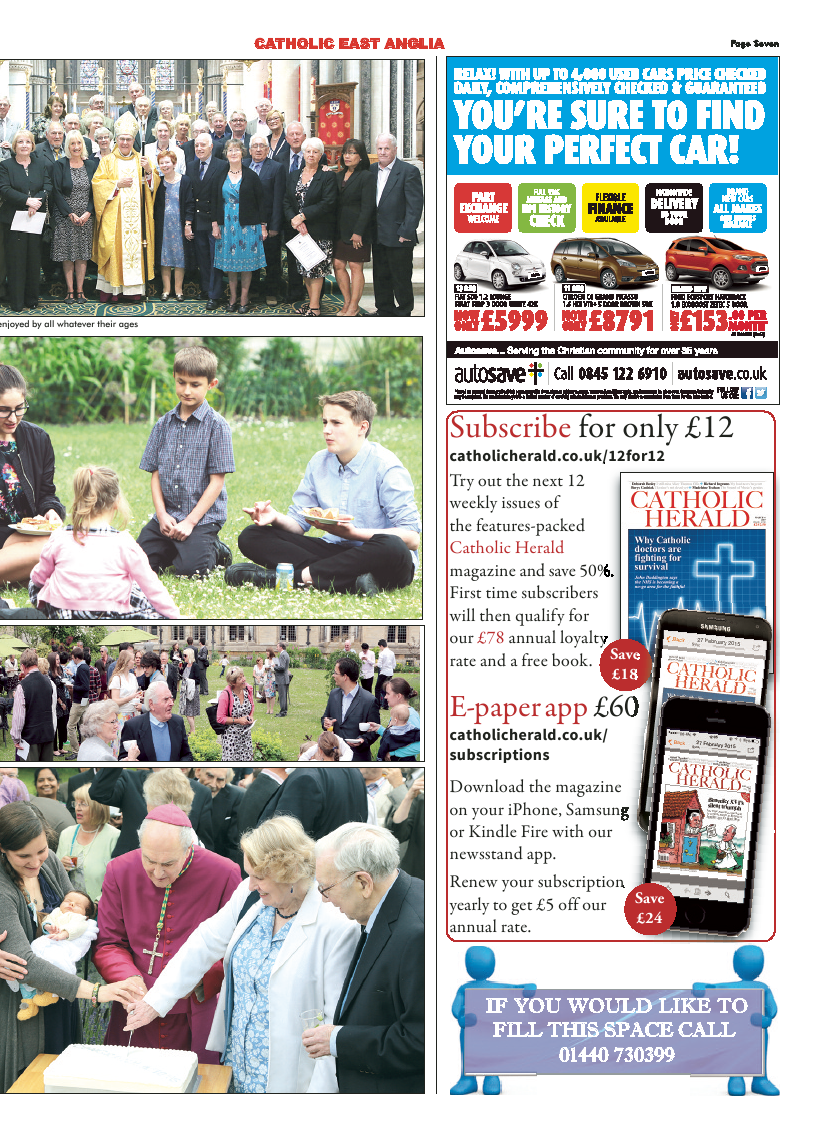 Sept 2015 edition of the Catholic East Anglia