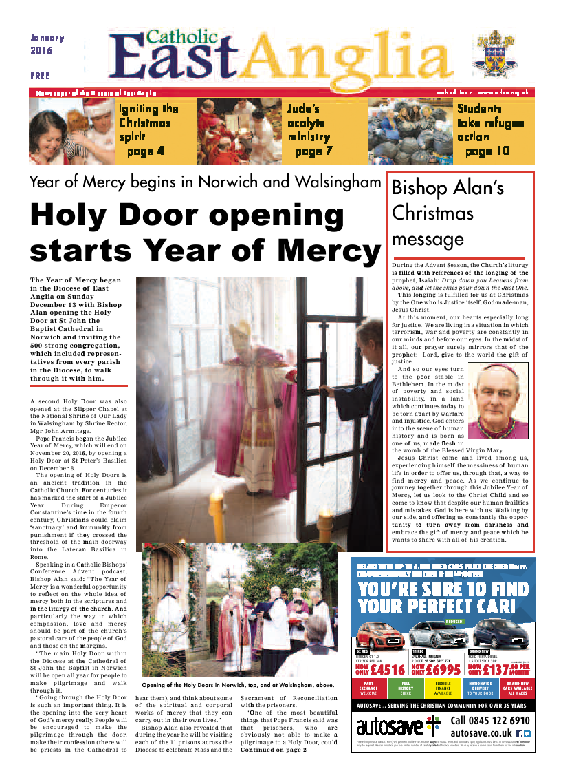 Jan 2016 edition of the Catholic East Anglia - Page 