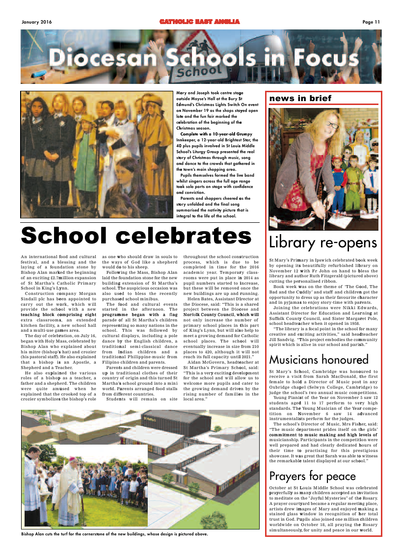Jan 2016 edition of the Catholic East Anglia - Page 