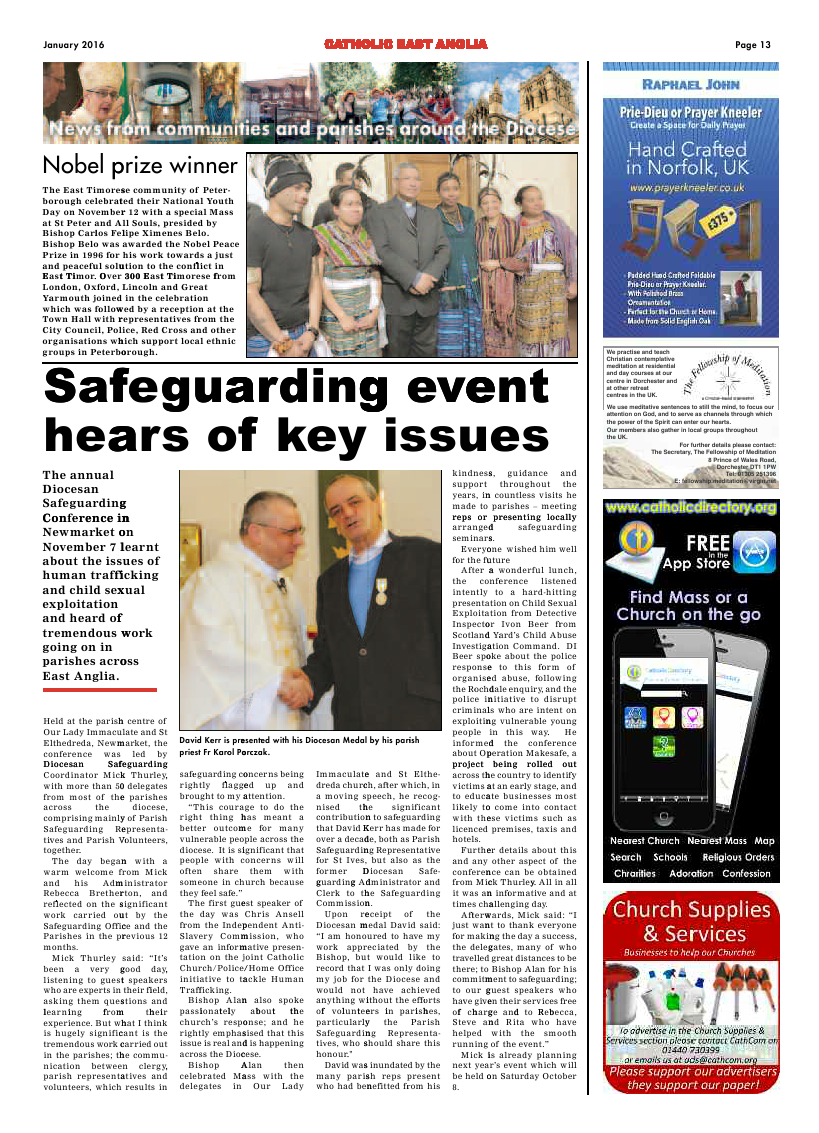 Jan 2016 edition of the Catholic East Anglia - Page 