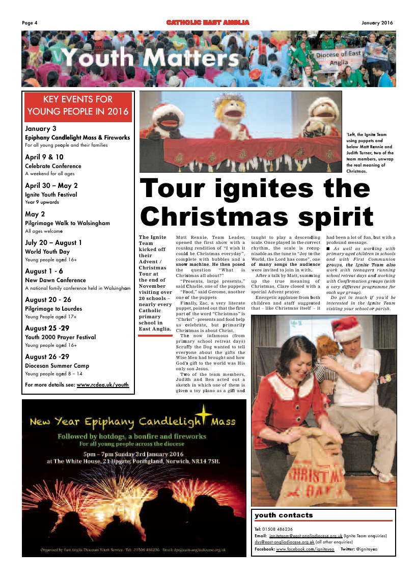 Jan 2016 edition of the Catholic East Anglia - Page 