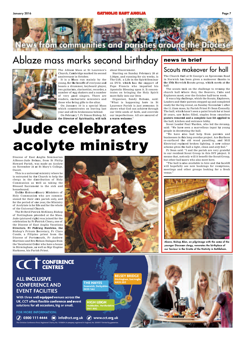 Jan 2016 edition of the Catholic East Anglia - Page 