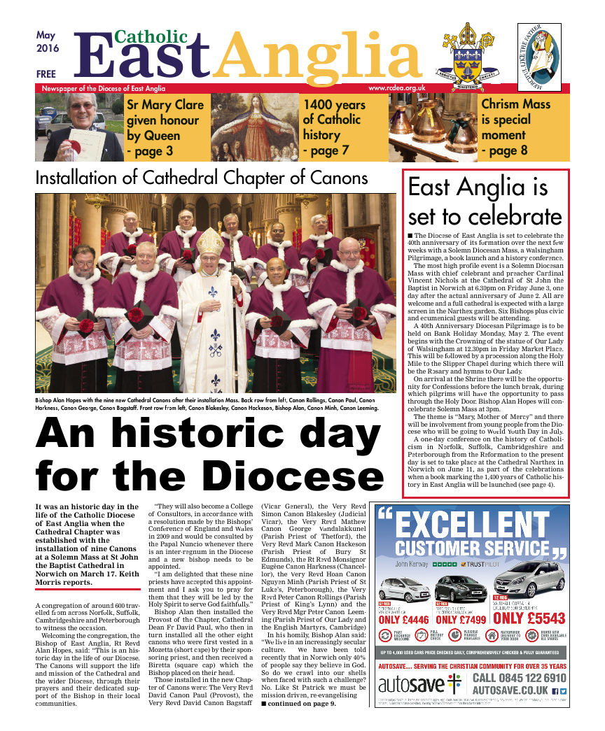 May 2016 edition of the Catholic East Anglia - Page 