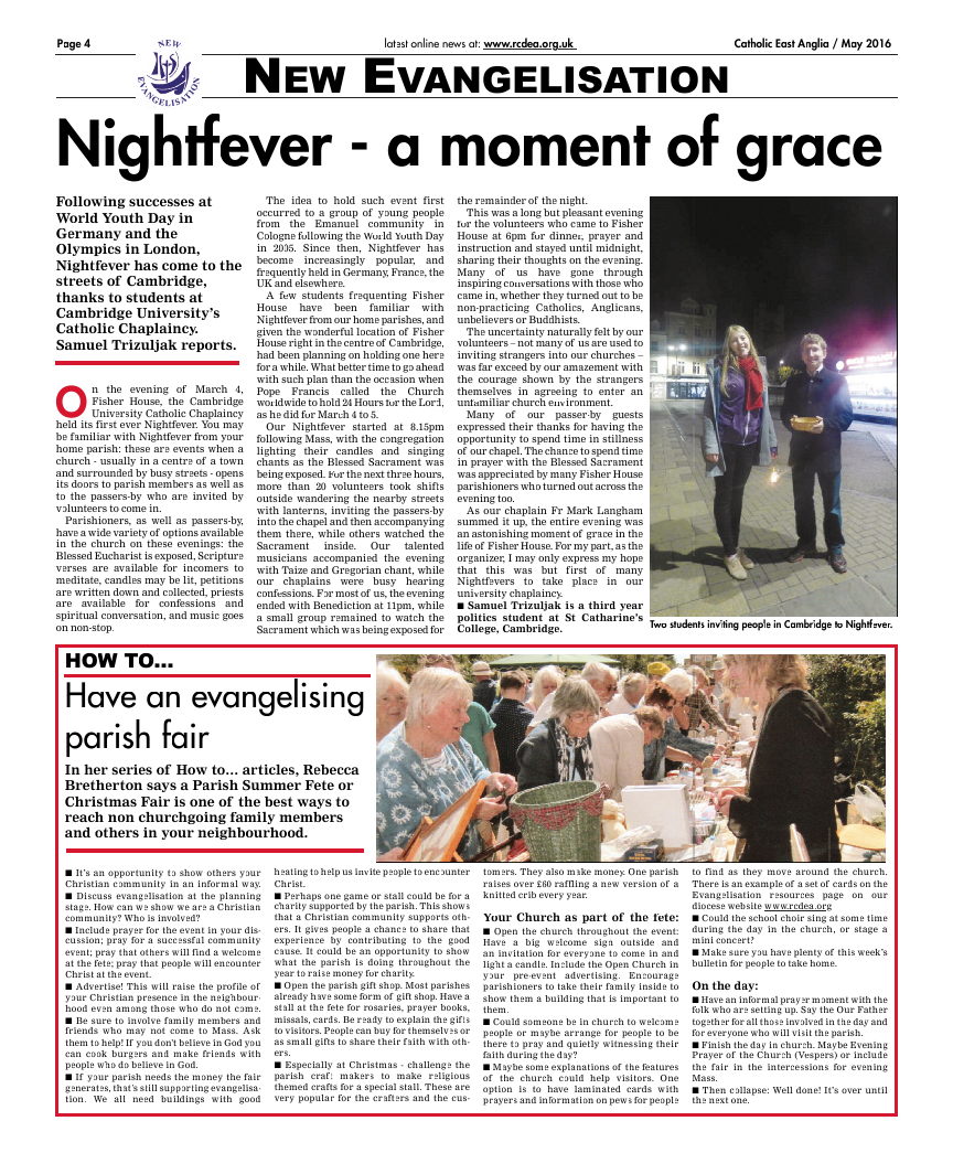 May 2016 edition of the Catholic East Anglia - Page 