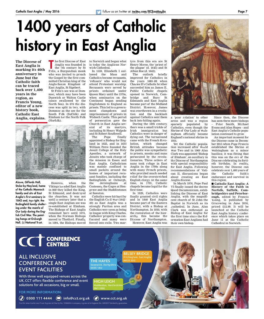 May 2016 edition of the Catholic East Anglia - Page 