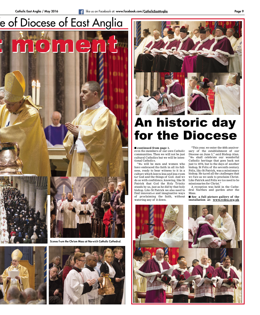 May 2016 edition of the Catholic East Anglia - Page 