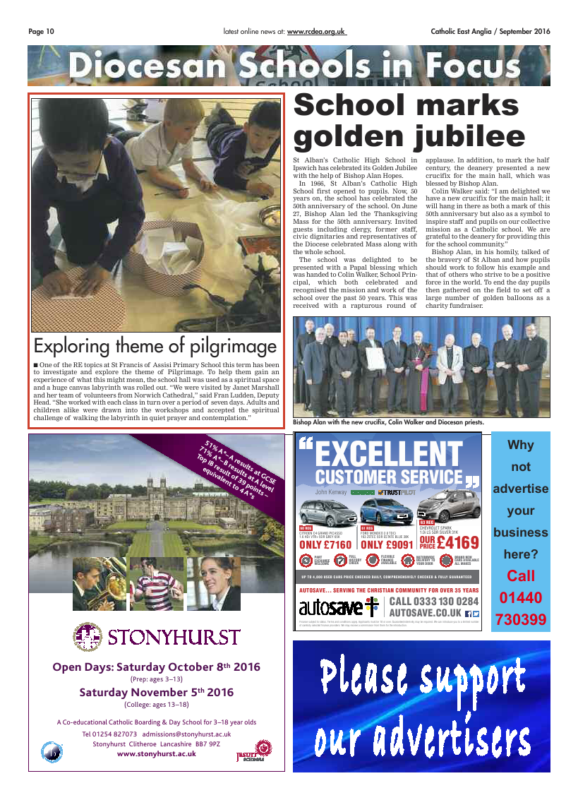 Sept 2016 edition of the Catholic East Anglia - Page 