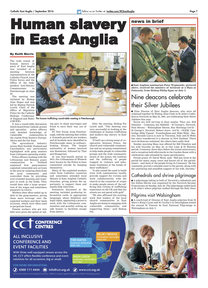 Sept 2016 edition of the Catholic East Anglia - Page 