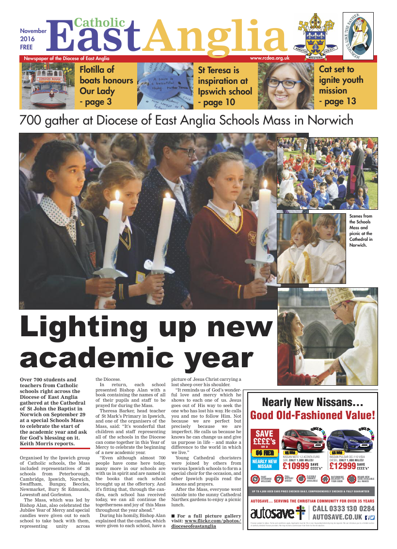 Nov 2016 edition of the Catholic East Anglia - Page 