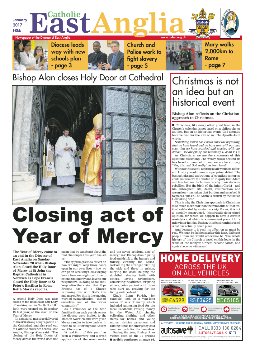 Jan 2017 edition of the Catholic East Anglia - final version with late ad - Page 