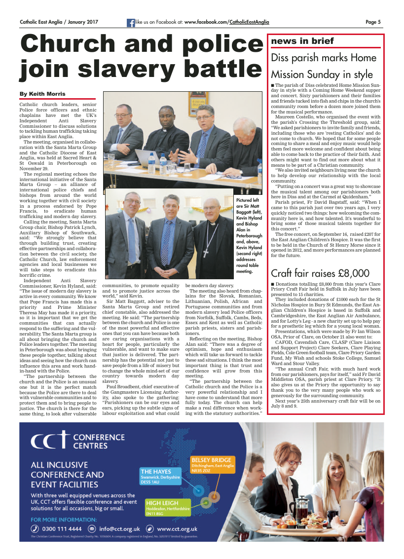 Jan 2017 edition of the Catholic East Anglia - final version with late ad - Page 