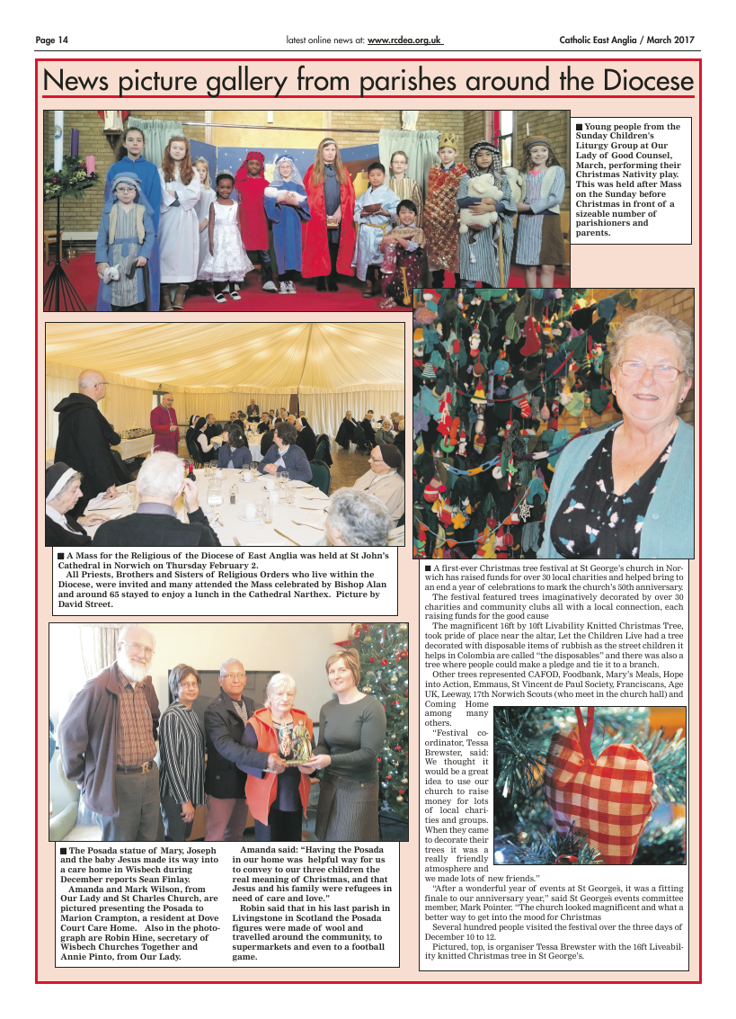 Mar 2017 edition of the Catholic East Anglia - Page 