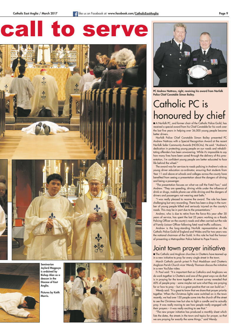 Mar 2017 edition of the Catholic East Anglia - Page 