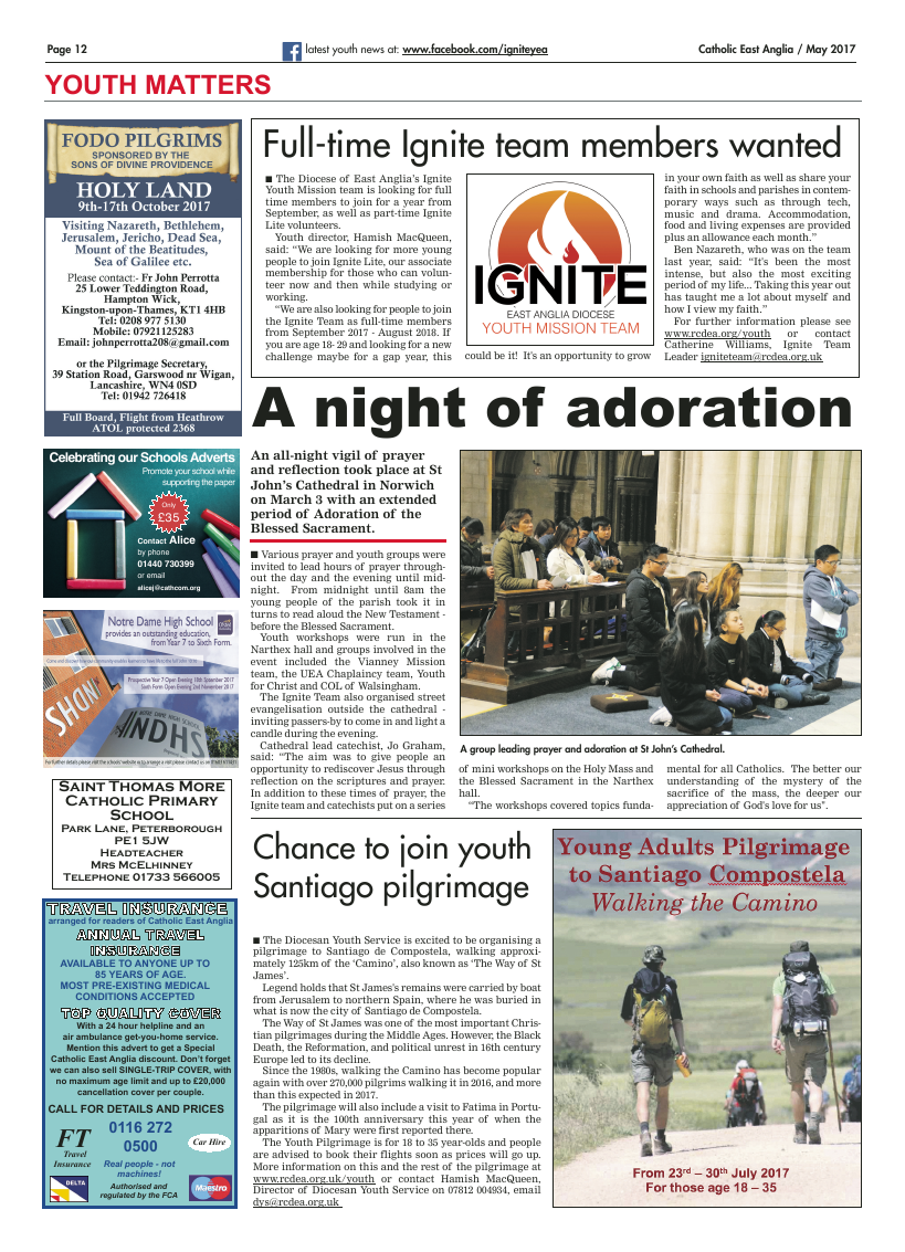 May 2017 edition of the Catholic East Anglia - Page 