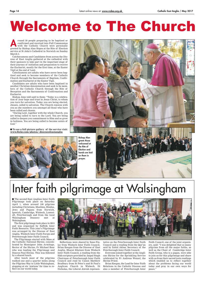 May 2017 edition of the Catholic East Anglia - Page 